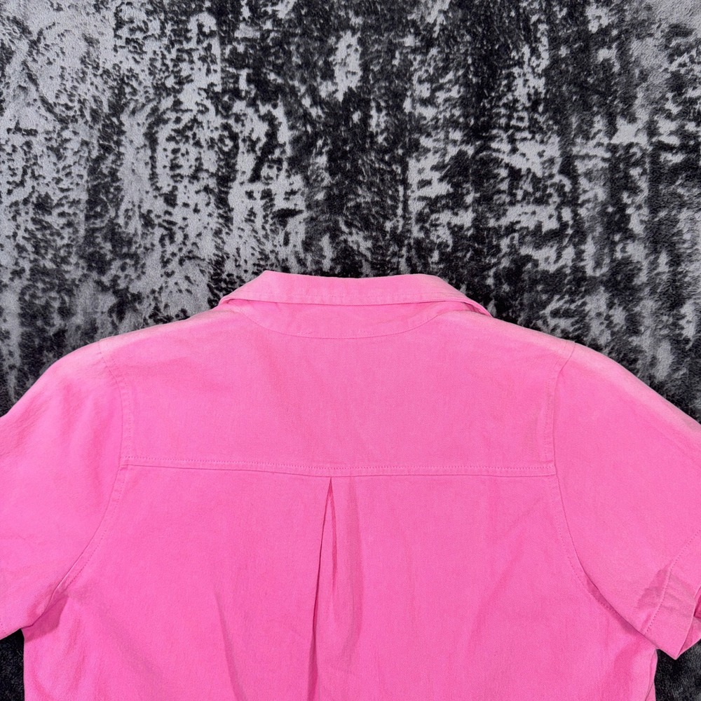 Sadie & Sage Pink Sweet Pea Denim Romper Utility Jumpsuit AG1901TW XL NEW - Picture 3 of 16